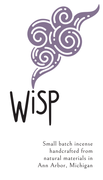 Wisp logo - Small batch incense handcrafted from natural materials in Ann Arbor, Michigan